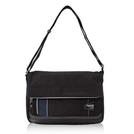 Mustache JLG-4662 Shoulder Bag, Fold-In Mouth, Cross-body, Black