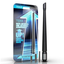 TEKK Carbon Fiber Short Antenna Compatible with Ford F150 Raptor 2010-2026/7.9 Inches Premium Flexible Rubber/Designed for Enhance FM/AM Radio Signal Reception