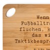 Mr. & Mrs. Panda Bamboo Chopping Board Saying Football Trainer
