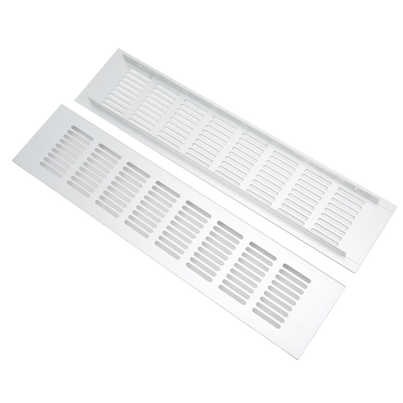 2 Pcs Air Vent Ventilation Grille Aluminium Alloy Rectangular Vent