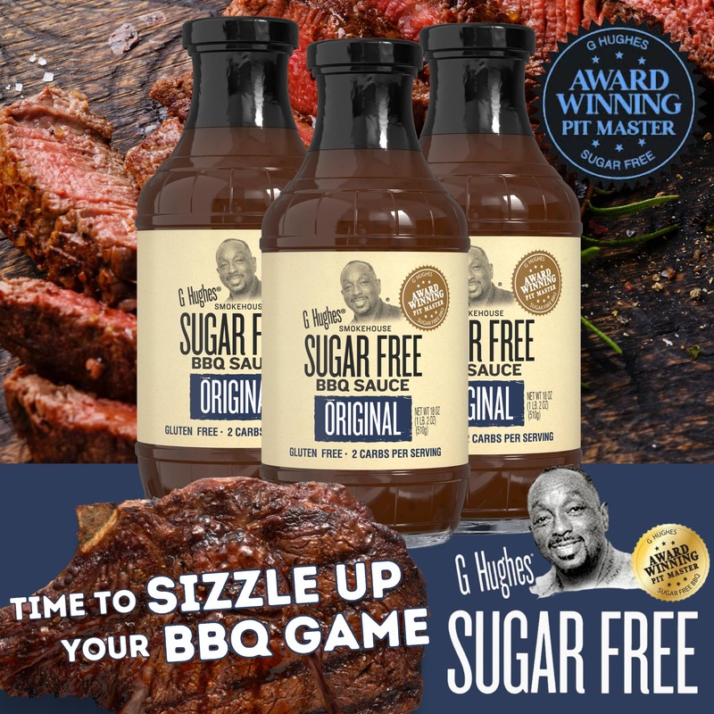 G Hughes Original Sugar Free BBQ Sauce - Sugar Free