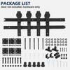 60" Bi-Folding Sliding Barn Door Hardware Kit for 4 Bifold