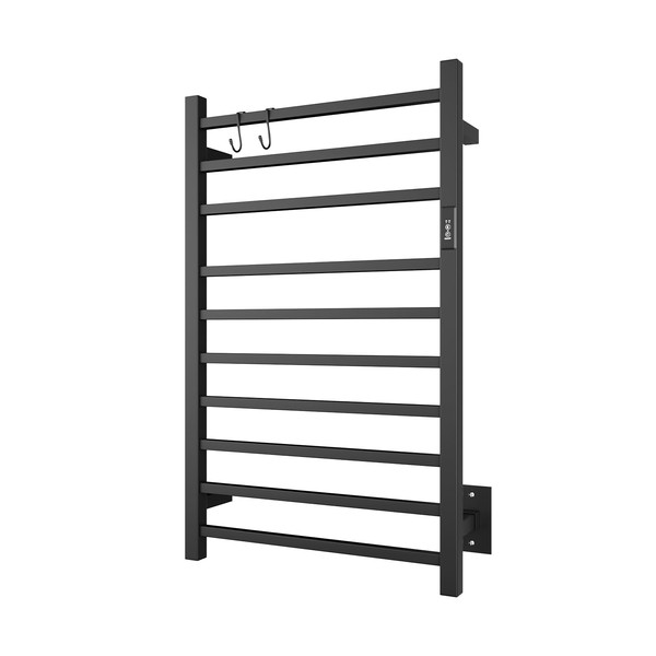 NORTTA Wall Mounted Towel Warmer Square 10 Bars with Plug-in