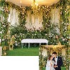 Wedding Backdrop for Ceremony Wedding Flowers Greenery Grass Photography Background