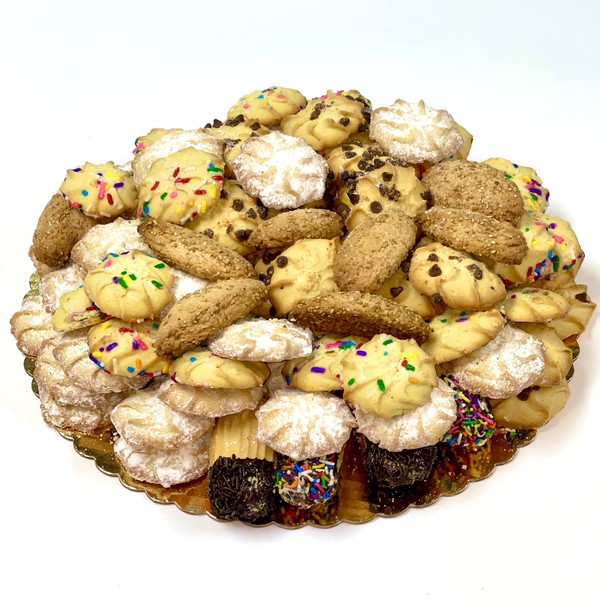 Best Cookies – 5 lb. Gourmet Italian Christmas Cookie Platter, Holiday Assortment Cookies, Italian cookies for Thanksgiving, Christmas, Halloween, Ester Gifts, 125+ Cookie Gift Basket