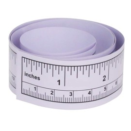 Utoolmart Self-Adhesive Measuring Tape, Adhesive Backed Tape, Double Scale Stick, Table Sticky Tape Measure for Work, Woodworking, Saw, Drafting Table,Workbench