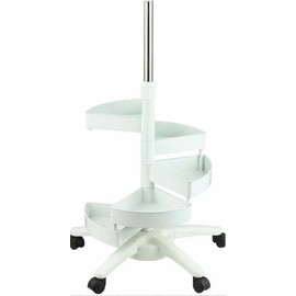 ToolUSA 30" Heavy-Duty Mobile Floor Stand with Castor Wheels | For Magnifier Lamps & Trays