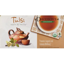 Davidson's Tea Single Serve Tulsi Hibiscus Flower, 100-Count Tea Bags,
