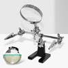 Soldering Holder with Magnifying Glass, Soldering PCB Holder Tool, Third