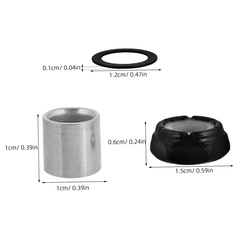 Kisangel Skateboard Tech Hardware Kit 56pcs Universal Fit Accessories for