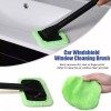 3X Window Windshield Cleaning Tool Wand Microfiber Car Wiper Cleaner