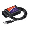ELM327 USB Adapter OBD2 Scanner for Windows, ELMconfig FoCCCus Diagnostic