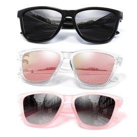 kunchu Polarized Sunglasses Womens Trendy Classic Retro Womens Sunglasses Men Driving Sun Glasses UV Protection