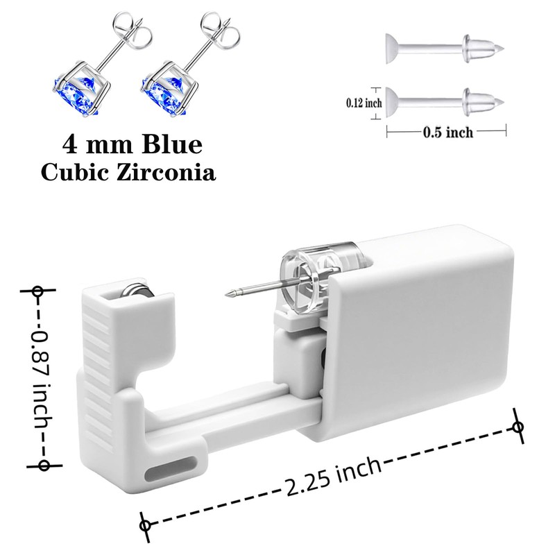 Disposable Ears Piercing Guns, Easy Self Piercing Kit with Stainless