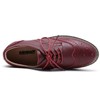 DADAWEN Women's Platform Lace-Up Wingtips Square Toe Oxfords Shoe Wine
