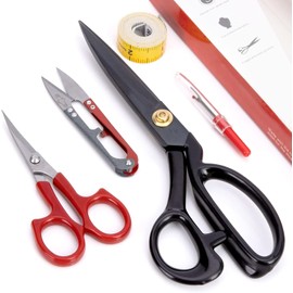 Meanton Tijeras de 9 Pulgadas para Corte de Tela, Tijeras de Sastre Multiusos,Tijeras de Tela Profesionales, Tijeras de Costura, Scissors