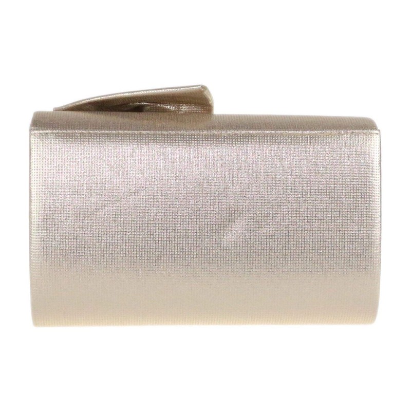 Girly Handbags Large Bow Clutch Bag, gold