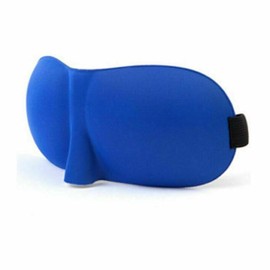 3D Eye Mask Sleep Soft Cover Padded Blindfold Shade Sleeping Aid Night Eyepatch (Blue)