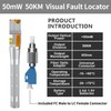 50KM Fiber Optical Fault Locator with FC/LC Adapter Kit, VFL