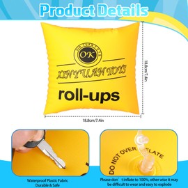 40 Pieces Arm Floaties Kids Adjustable Swimming Arm Floats 4 Colors Pool Arm Floaties PVC Inflatable Swimming Rings Arm Floaties for Adults and Kids Children Toddler