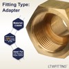 LTWFITTING Brass Pipe 3/4" Female Thread BSPP x 1/2" Male