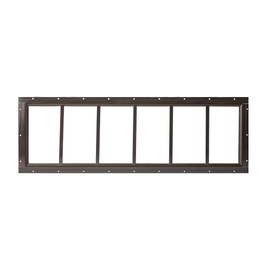 Shed Window 10x35 - Fixed Design with Tempered Glass (Brown)