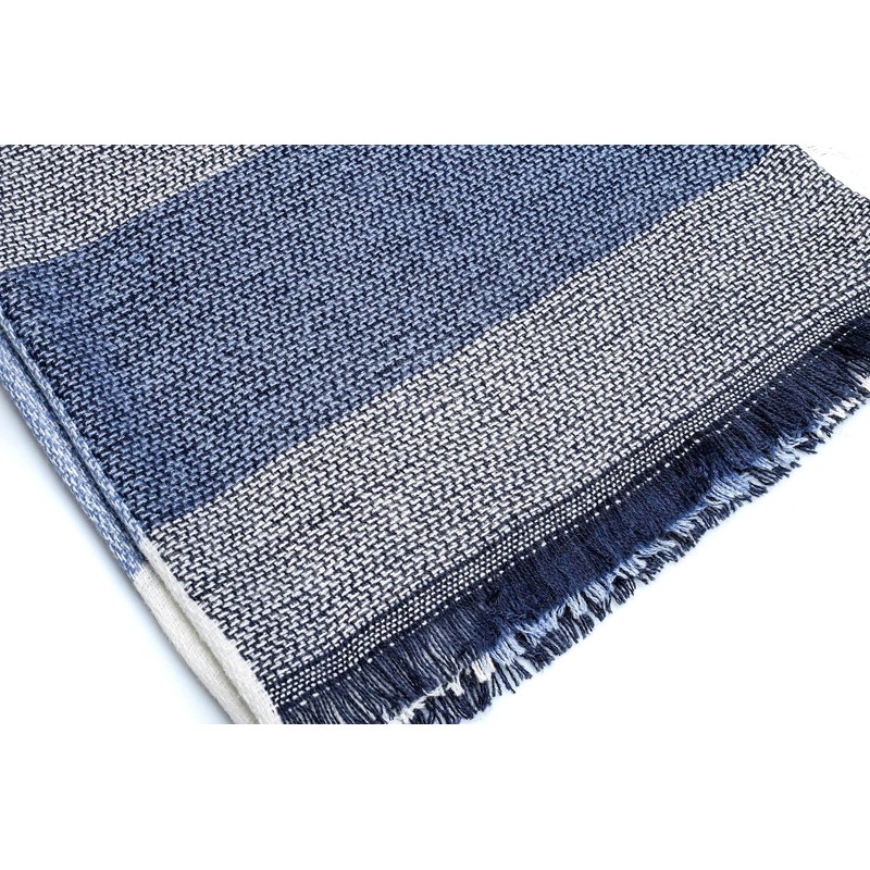 Autiga Large Women's Knitted Scarf Checked XXL Wool Scarf Oversized