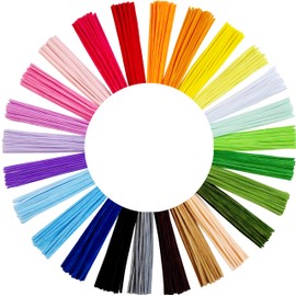 YYUENGTAK 500 pcs and 25 Assorted Colors Pipe Cleaners Craft kit, 12 inch Chenille Stems for DIY Art Creative Crafts Decorations（Colored Googly Eyes,Colored Pompoms,Pearl,Colored Rhinestones）