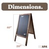 Ilyapa Wooden Sandwich Board Signs Outdoor A Frame Chalkboard Sign