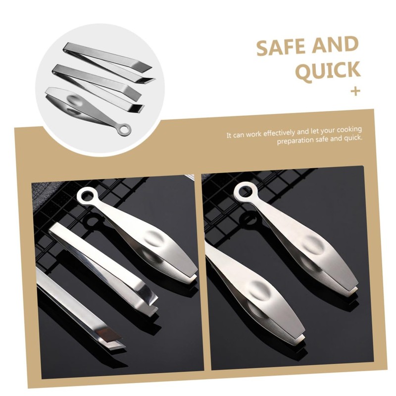 Healeved 3pcs Poultry Hair Removal Forceps Precision Grip Tweezers Set
