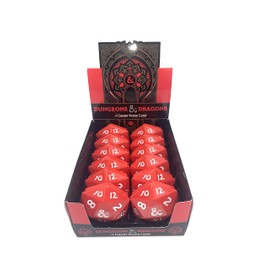 Boston America Dungeon and Dragons D&D DND D20 +1 Potion Sour Candy Collectible Tin - Twelve (12) Tins with Store Display - Sour Cherry Flavor