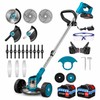 Cordless Weed Trimmer for Yard Care – 21V Adjustable Grass