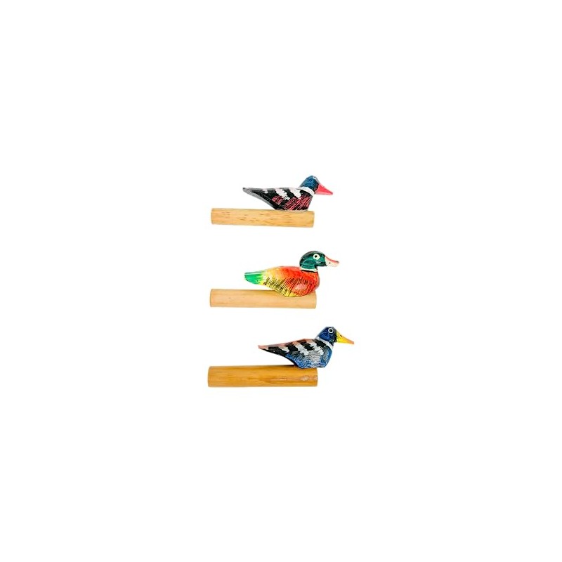My Family House Painted Duck Caller Brown - Bamboo -