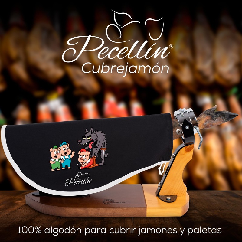 PECELLÍN Copre prosciutto, 100% cotone, protezione prosciutto, 60 x 50