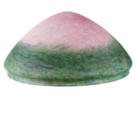 Meyda Tiffany Pate De Verre Triangle Shade in Pink and Green Finish
