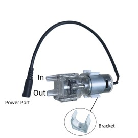Food Grade Water Pump Speed Control with 13ft Non-kinking Silicon Tube Pipe Low Noise Diaphragm Pump 2L 0.53gal/min Self Priming Fresh Water Flow for Home Brewing Beverages Cooling