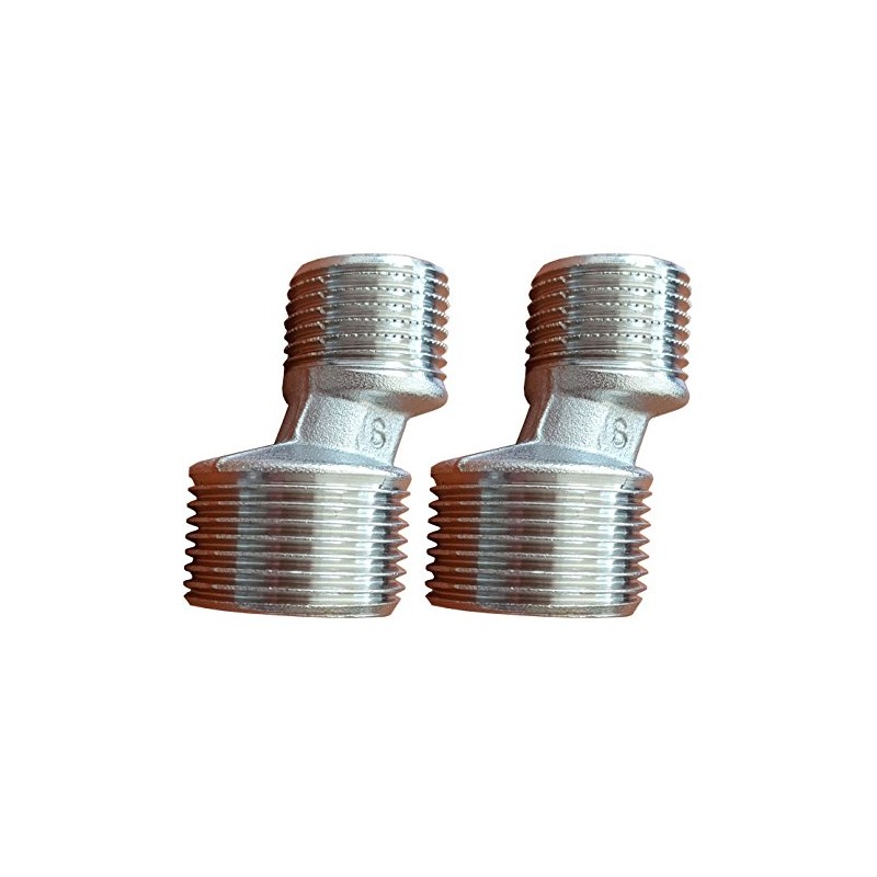 2 PCS 2X 1/2" to 3/4" BSP Shower TAP Connection