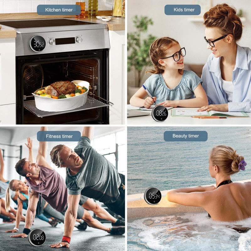 Ankilo Digital Timer for Cooking, Timer for Kids Battery Powered