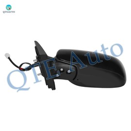 PM Auto Left Driver Side Mirror, Power Non-Heated Paintable Manual Folding View Mirror Replacement For 2007-2012 Toyota Yaris