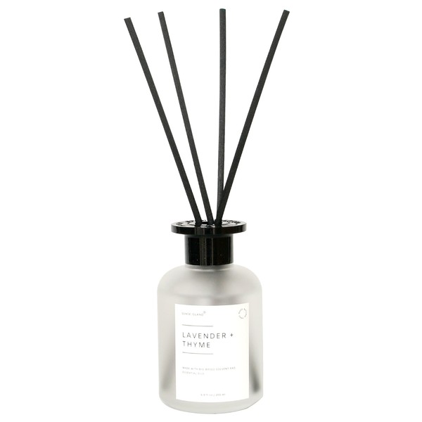 SENSE ISLAND Reed Diffuser Set, Lavender Thyme Scent, 6.7 oz,