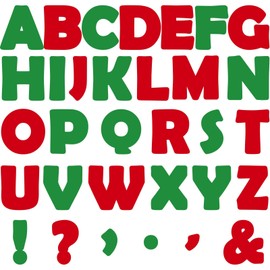 150 PCS Large 7" Font Christmas Bulletin Board Letters for Classroom, Red and Green Letters Bulletin Board Christmas Decorations for Xmas Home School Classroom Alphabet Poster Wall Decor