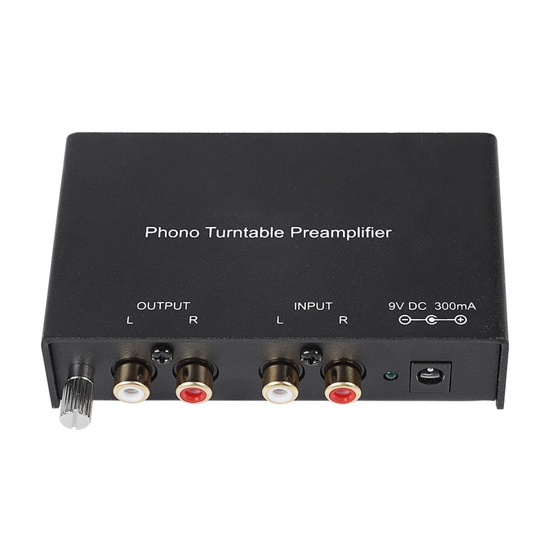 Dual channel Phono Preamplifier RCA Preamplifier Output Noise Cancelling Phono