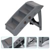 SEGAWE 19'' H Folding Plastic Pet Dog Stairs with Non-slip