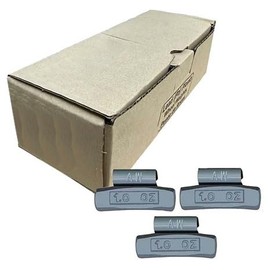 Clip-on Wheel Weights AW Coated Lead Series - .25 oz to 3.00 oz - 25 Pack per Box (1.00 oz - 25 Pack)
