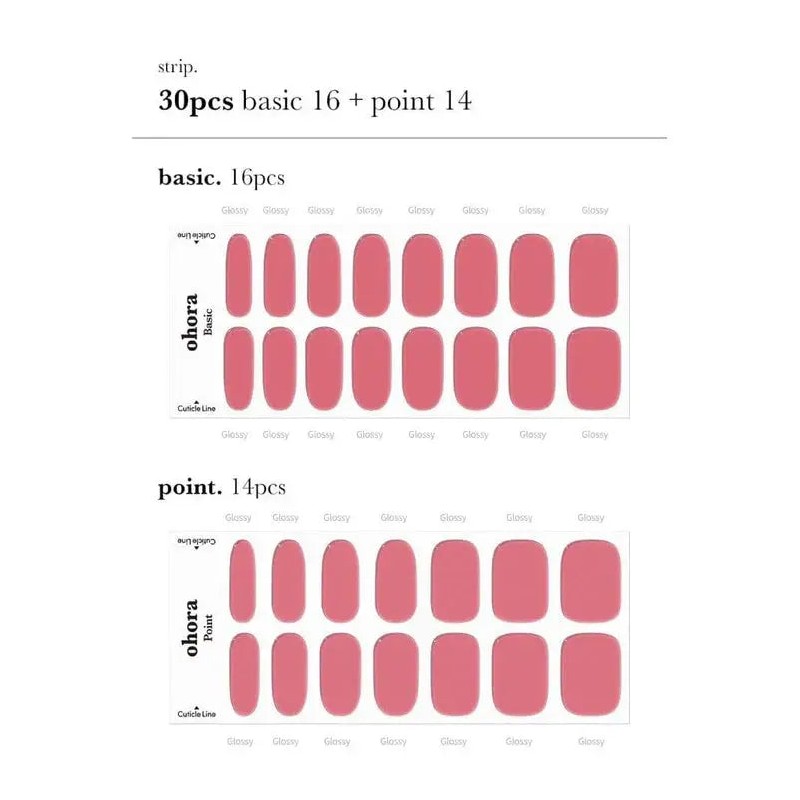 Ohora Semi Cured Gel Nail Strips N Juliet