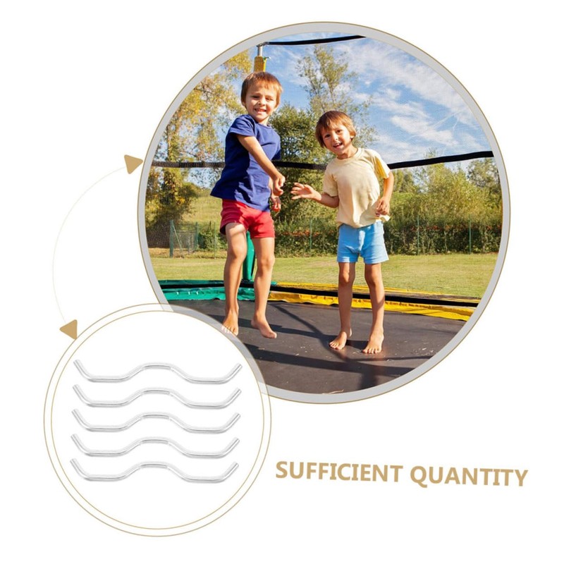 WOONEKY Trampoline Replacement Mat Connectors 10pcs Steel Wire Connectors for