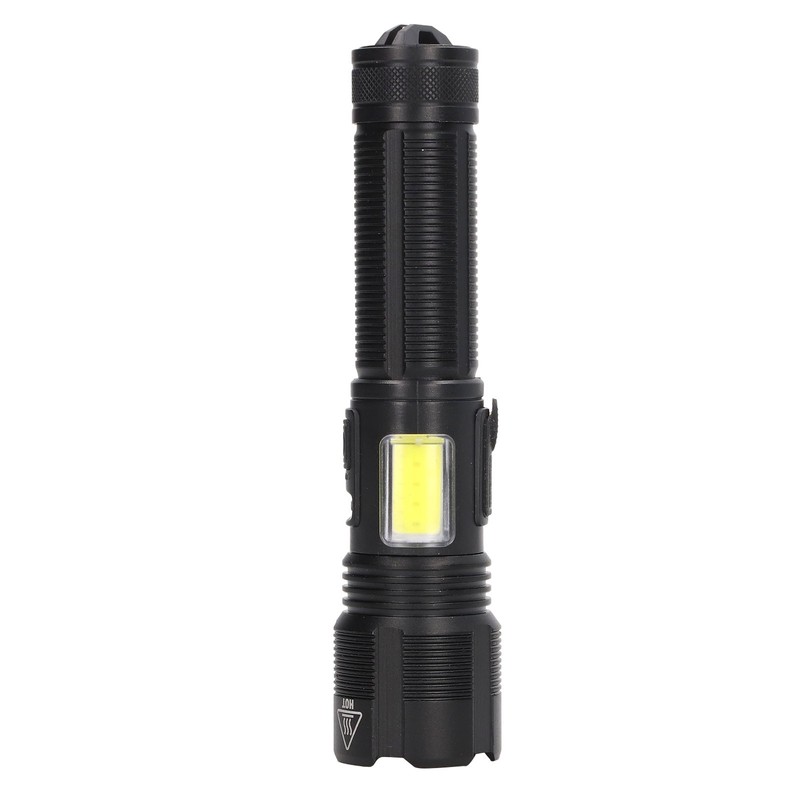 LED Flashlight USB Charging High Light IPX4 Waterproof Zoomable Handheld