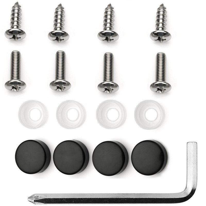 Premium Slim Style Stainless Steel License Plate Frame (4 Holes,