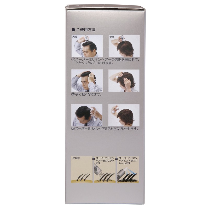 Large Capacity: Super Million Hair 1.4 oz (40 g), Gray