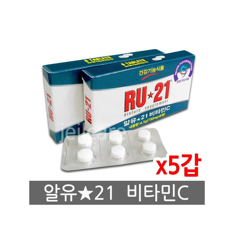 RU21 Vitamin C 5 packs (30 tablets) /RU21/Condition/Dawn / 알유21